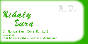 mihaly dura business card